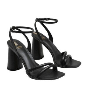 Sam Edelman Leather Kia Strappy Sandal Black Size 10 NWT